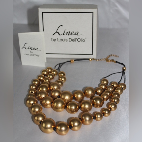 Linea by Louis Dell’Olio Riviera Three Strand Necklace - Picture 1 of 8